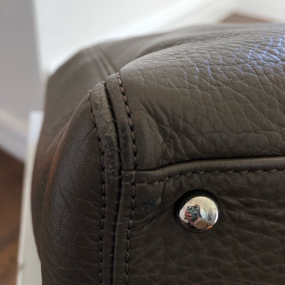 Authentic Chanel Taupe Tote with Silver Hardware - Picture 9 of 16